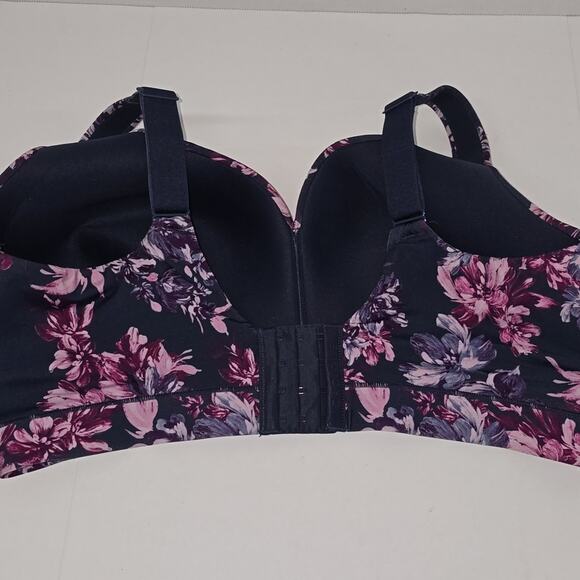 Cacique Comfort Bliss Lightly Lined No Wire Floral Maximum Coverage Bra Size 40F - Picture 6 of 16
